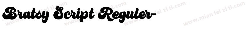 Bratsy Script Reguler字体转换